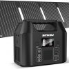 SinKeu 96Wh Portable Power Station with 40W Solar Panel, 30000mAh
