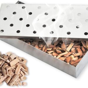 Smoker Box for Barbecue, Stainless Steel, Suitable for Barbecue, 1