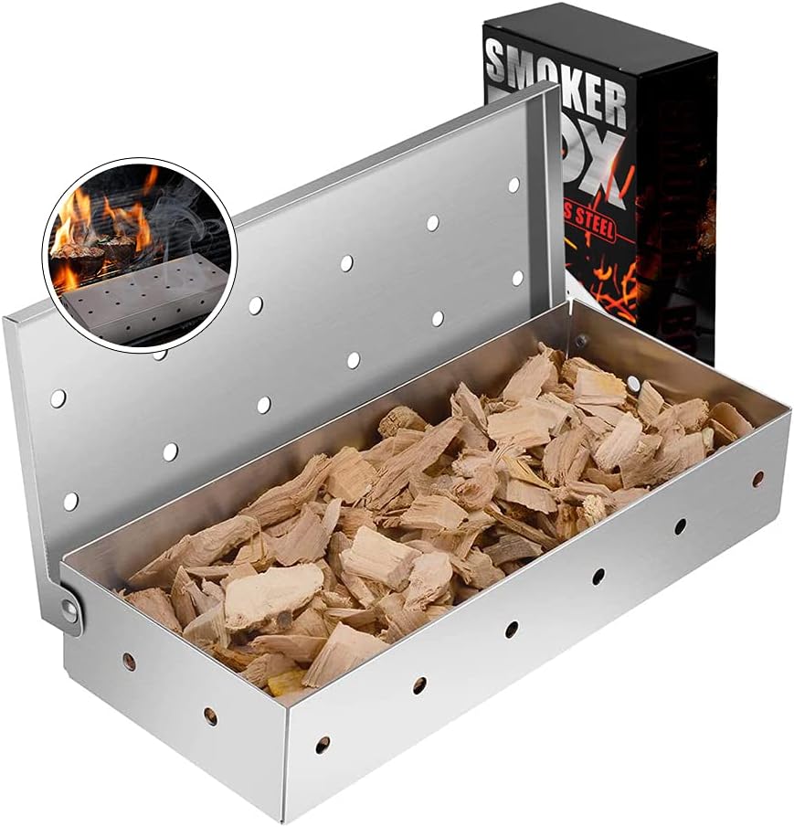 Smoking Box, BBQ Smoking Box for Charcoal Grill, Meat Smoking Box, BBQ