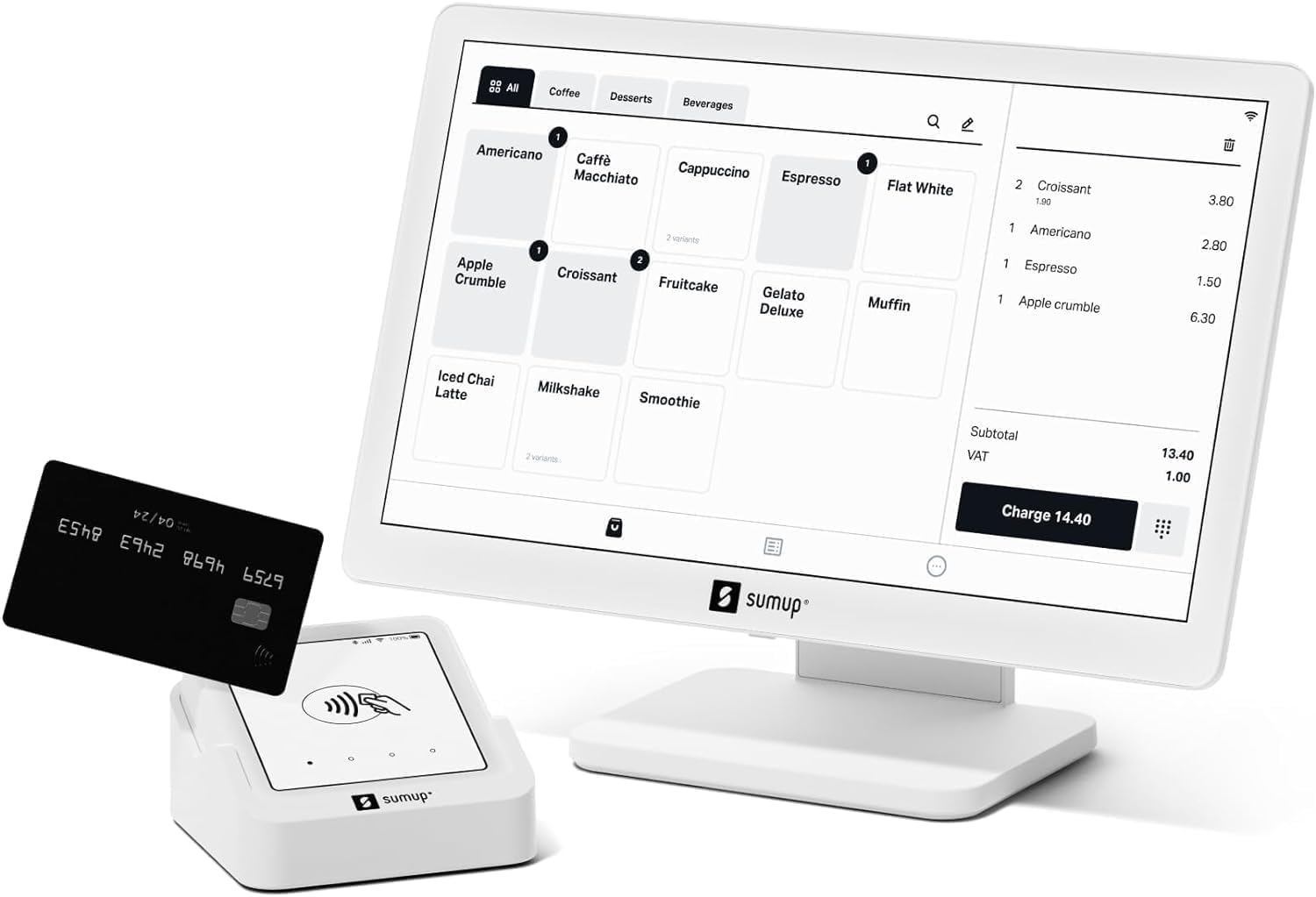 SumUp Lite Cash System with Card Reader Only Bluetooth, Complete