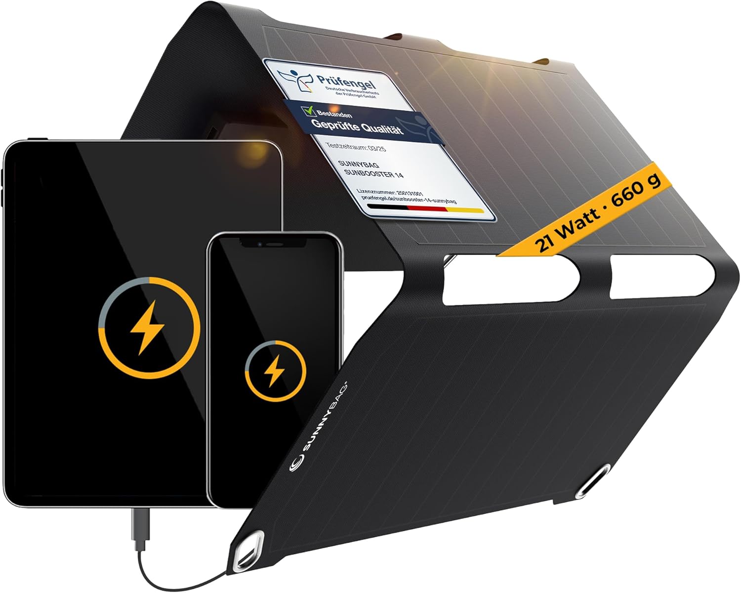 Sunnybag SUNBOOSTER 21 | 21 Watt Portable Solar Charger | Foldable