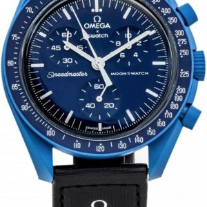 Swatch Omega x Moon Mission to Neptune Speedmaster Blue - New SO33N100