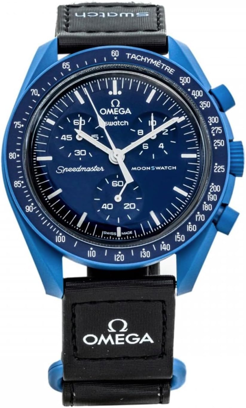 Swatch Omega x Moon Mission to Neptune Speedmaster Blue - New SO33N100