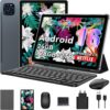 TABWEE T90 11 Inch Android 16 Tablet with Keyboard and Pen, Gemini AI,