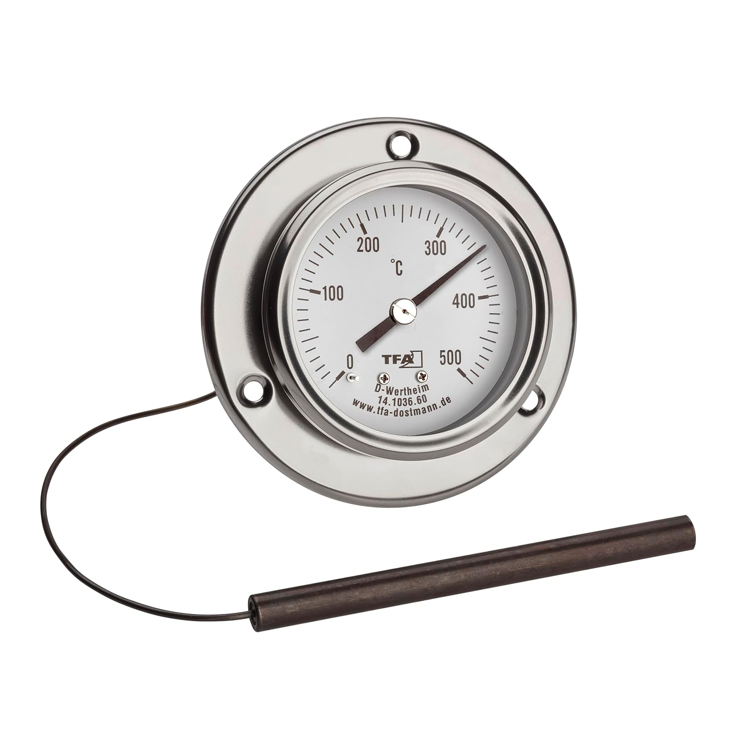 TFA Dostmann Oven Thermometer Analogue Pizza Thermometer Stainless