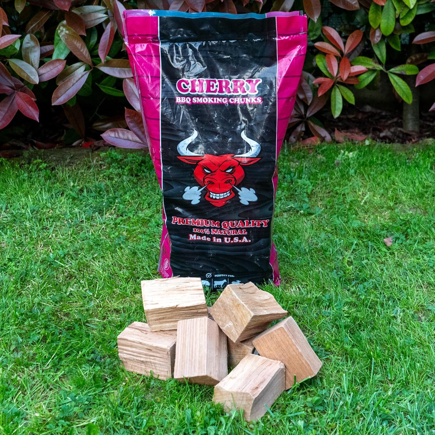 TORO - Cherry Chunks for Smokers and Barbecue, Cherry Wood, Ideal for