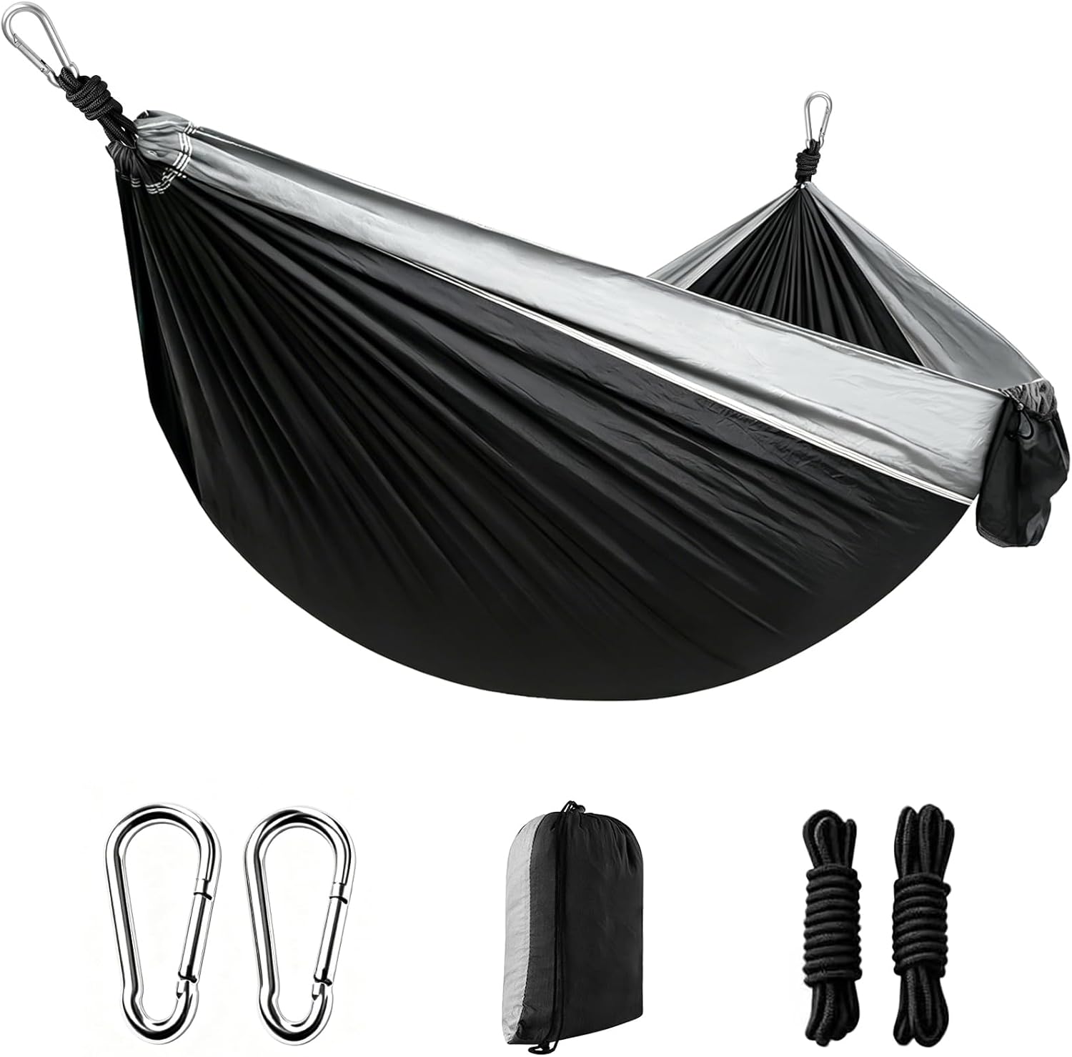 Ultralight Camping Hammock, Load Capacity 300 kg, 270 x 140 cm Nylon