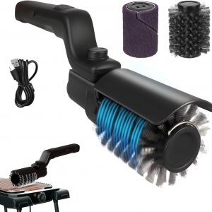 Upgraded Electric Brush,Rechargeable Cordless Grill Cleaning