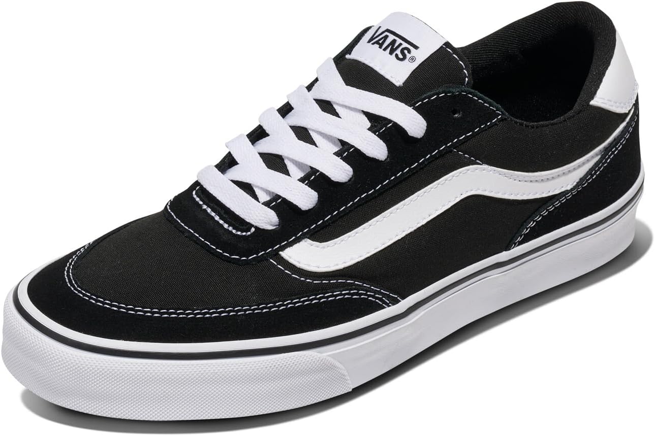 Vans Men's Brooklyn Canvas Sneakers, Black/Gum
