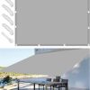 Waterproof Shade Sail 1 x 2 m Outdoor Shade Sails Rectangular Sun