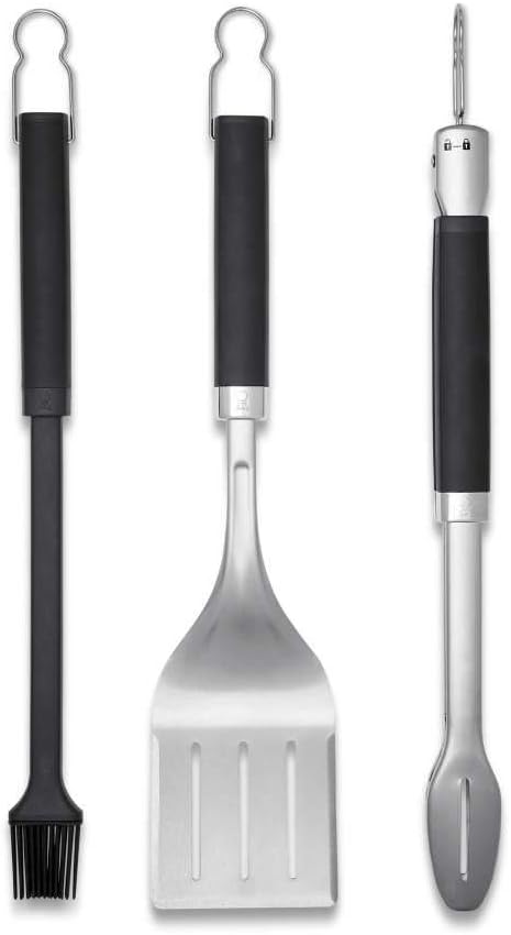 Weber Premium Barbecue Utensils Set - 3 Pieces Stainless Steel