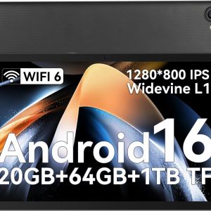 Whitedeer 10 Inch Android 16 Tablet Face ID OTG 20GB+64GB+1TB
