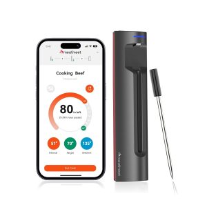 Wi-Fi Meat Thermometer | Long Range Wireless Probe for Oven, Grill,