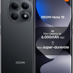 XIAOMI Redmi Note 15, Smartphone 8+256GB, 6000mAh Battery, Water