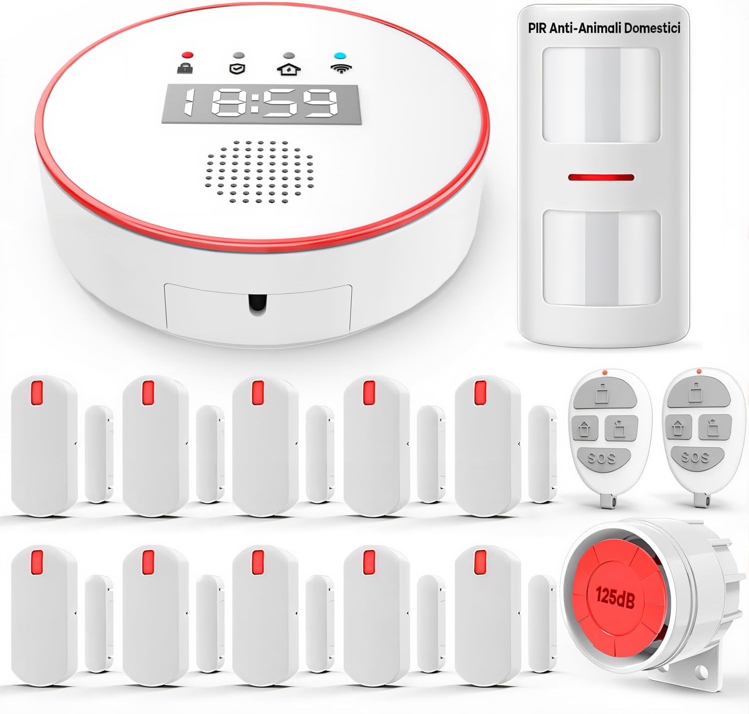 YISEELE Wireless Home Alarm: Home Anti-Theft 5 GHz Wi-Fi Connectivity
