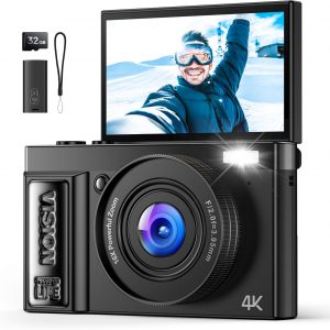 YYZA9 4K Ultra HD Digital Camera: 64MP Camera for Beginners – Digital
