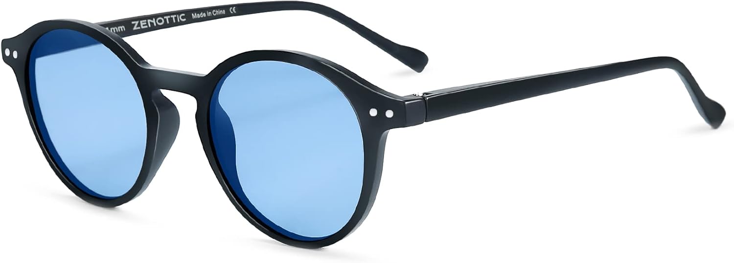 ZENOTTIC Polarized Retro Classic Round Vintage Sunglasses UV400 Frame