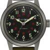 Bulova Unisex Analog Automatic Watch with Genuine Leather Strap 98A255