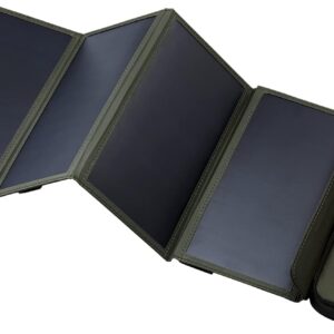 ELECOM NESTOUT Portable Solar Panel, Dual USB-A Ports, 28W Power