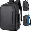 KM3 Men's Laptop Backpack Travel Hand Luggage Expandable Suitcase