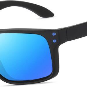 Men's Polarized Sunglasses – Rectangular UV Protection Glasses for Men
