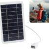 Portable Solar Panel for Travel, 2 W with 5 V USB Connector, Solar