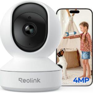 Reolink 4MP Indoor WiFi Camera - 360° View, Auto Tracking,