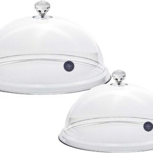 Transparent Domes for Cold Smoking Gun for Kitchen - 2 Bells Diameter