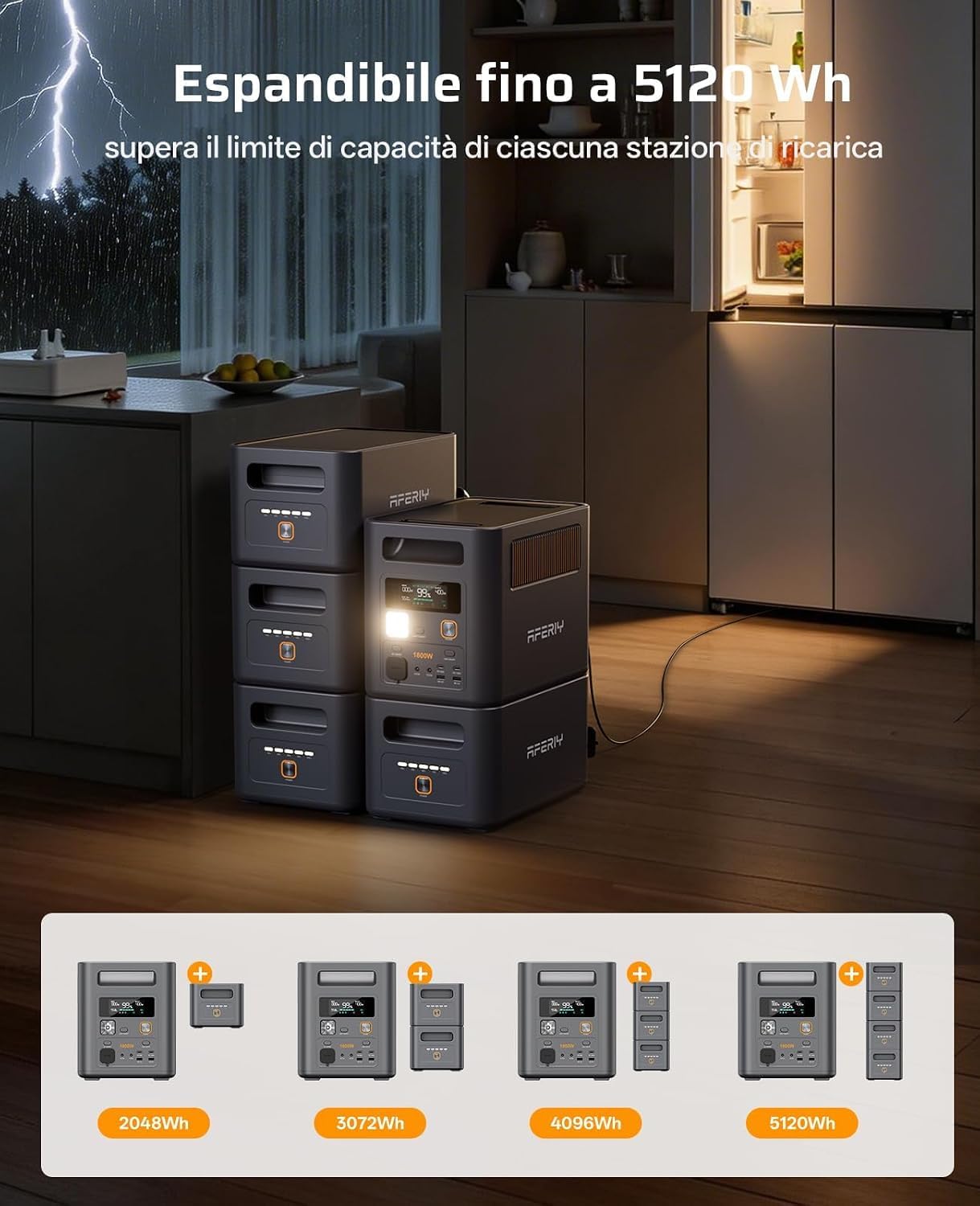 AFERIY-Power-Station-Portatile-Espandibile-5120Wh-Centrale-Elettrica.jpg AFERIY Power Station Portatile Espandibile 5120Wh Centrale Elettrica
