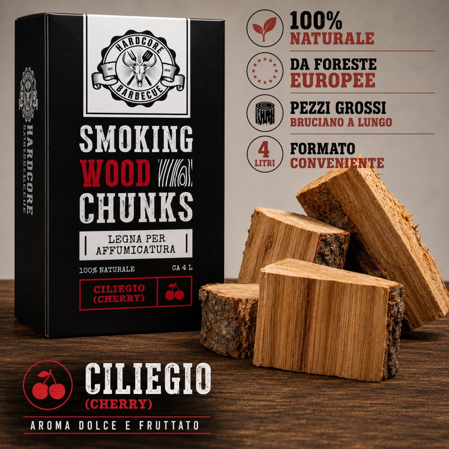 BBQ-Chunk-Cherry-–-Cherry-–-Pezzi-di-legno-per-affumicatura-del-barbecue-hardcore-–.jpg BBQ Chunk Cherry – Cherry – Pezzi di legno per affumicatura del barbecue hardcore –
