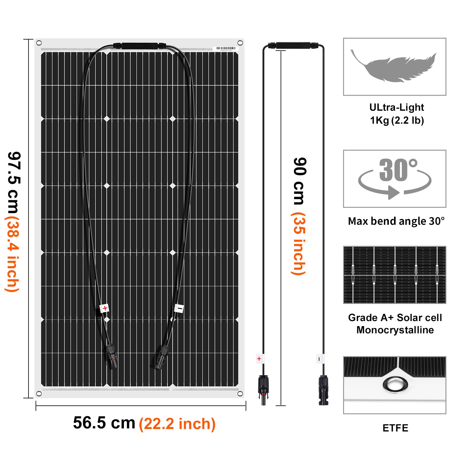 Pannello-Solare-Flessibile-DOKIO-400W-4-x-100-W-Fotovoltaico-ETFE.jpg Pannello Solare Flessibile DOKIO 400W 4 x 100 W Fotovoltaico ETFE