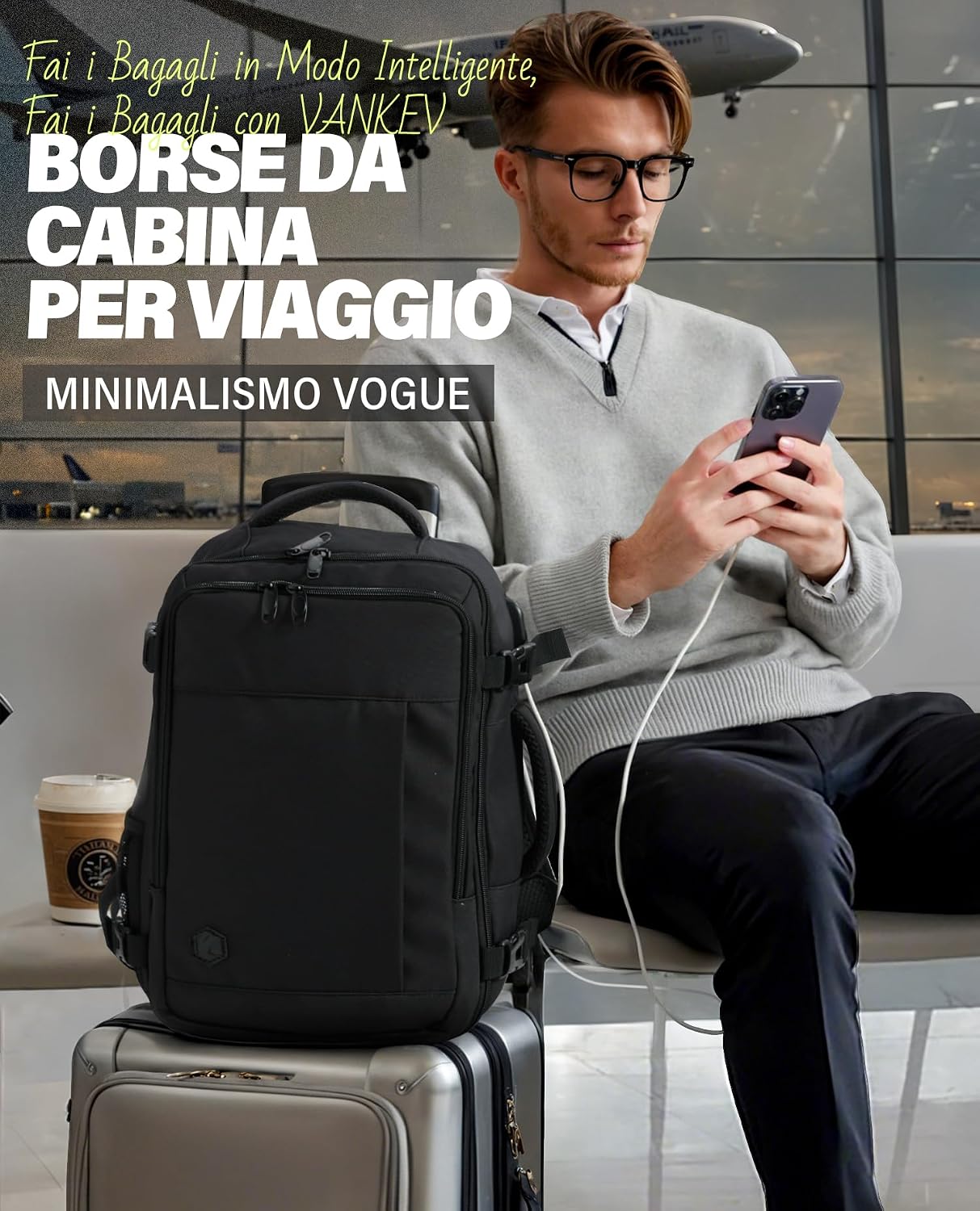 VANKEV-easyJet-Backpack-45-x-36-x-20-cm-for-Travelling-Airplane-Hand.jpg VANKEV easyJet Backpack 45 x 36 x 20 cm for Travelling Airplane Hand