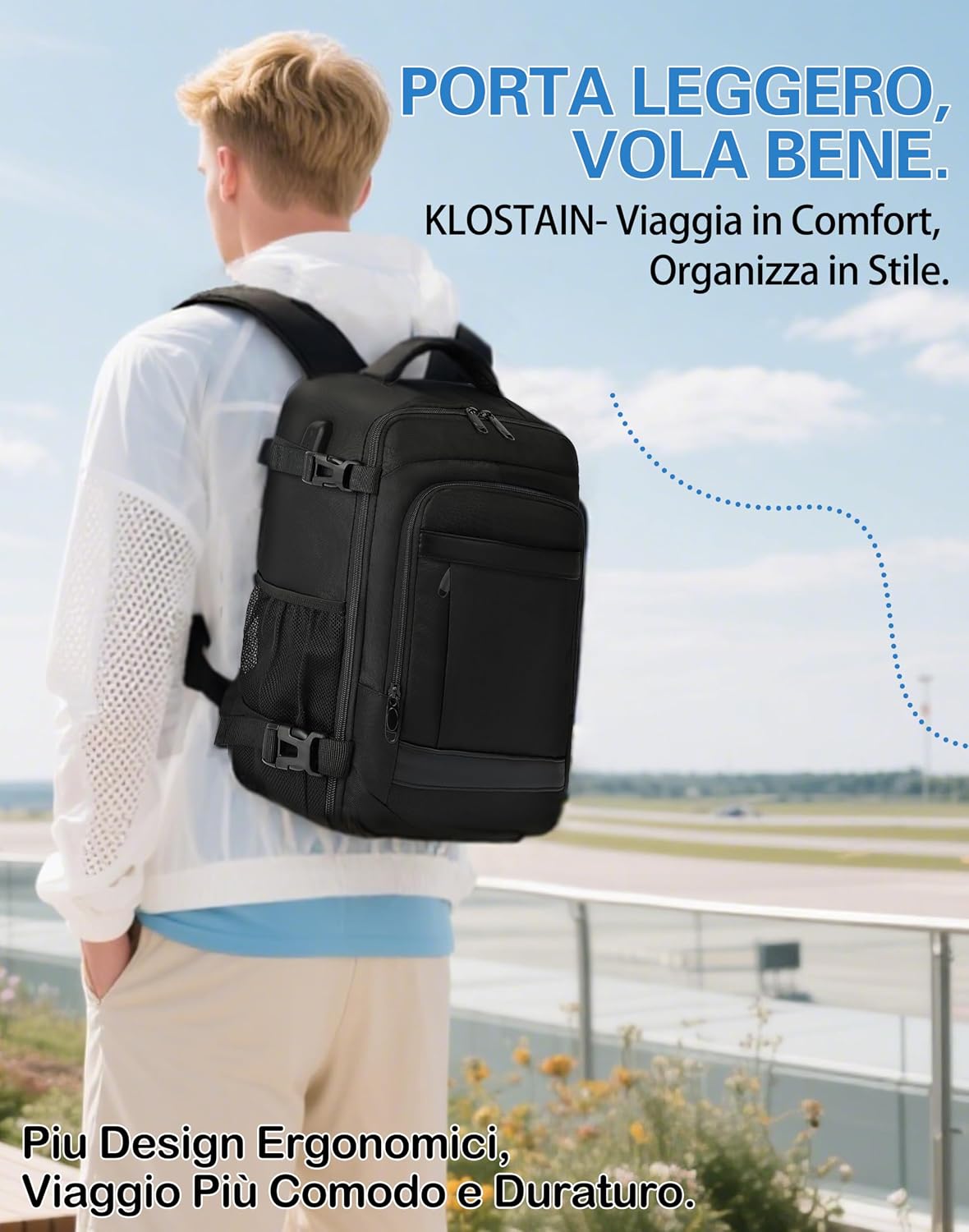 1791583272_Zaino-da-viaggio-KLOSTAIN-Easyjet-45-x-36-x-20-cm-30-L-borsa-da-cabina-per.jpg 1791583272 Zaino da viaggio KLOSTAIN Easyjet 45 x 36 x 20 cm 30 L borsa da cabina per