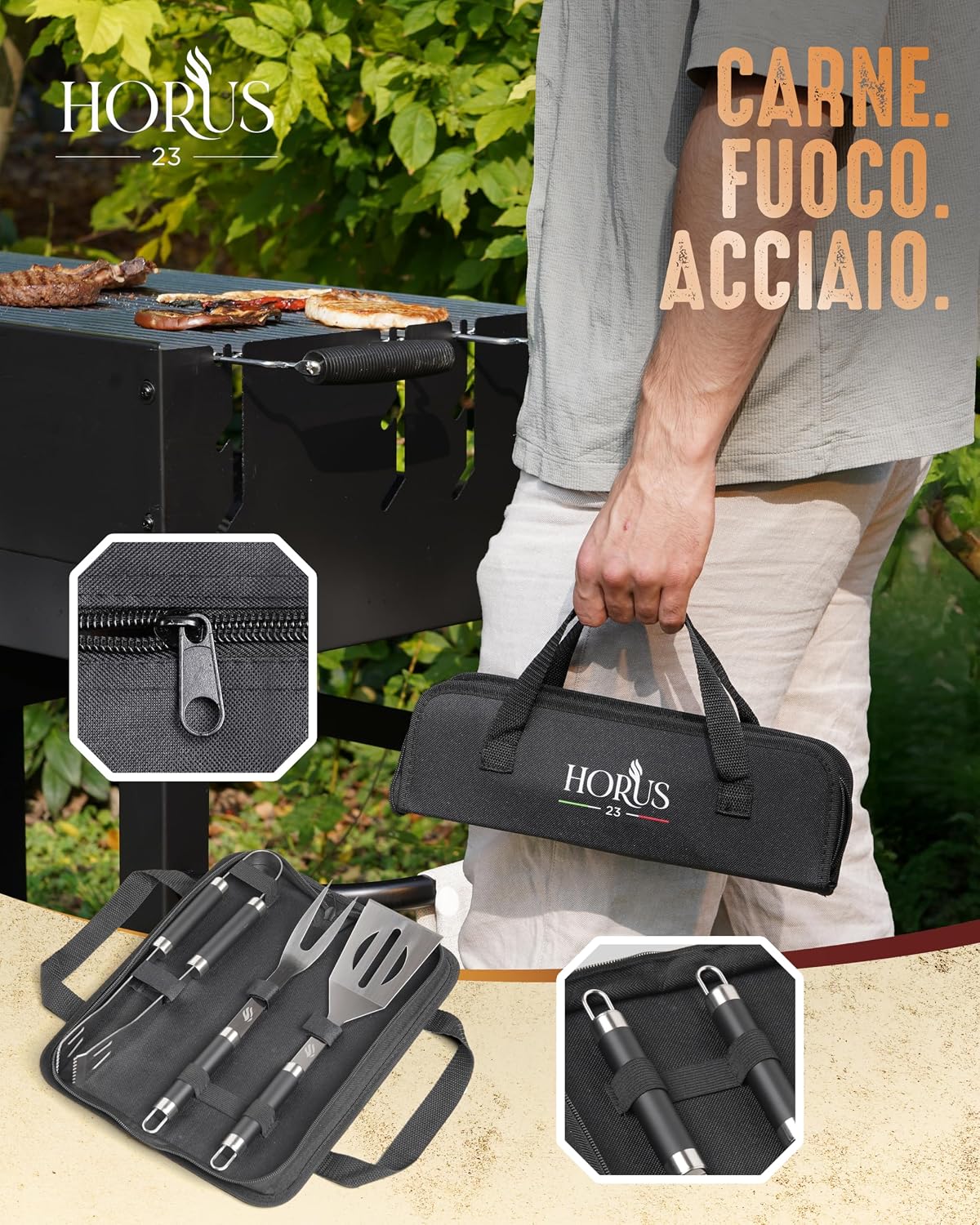 1793229010_Set-Barbecue-Professionale-HORUS-23®-con-Borsa-Guanto-e-Barbecue.jpg 1793229010 Set Barbecue Professionale HORUS 23® con Borsa Guanto e Barbecue