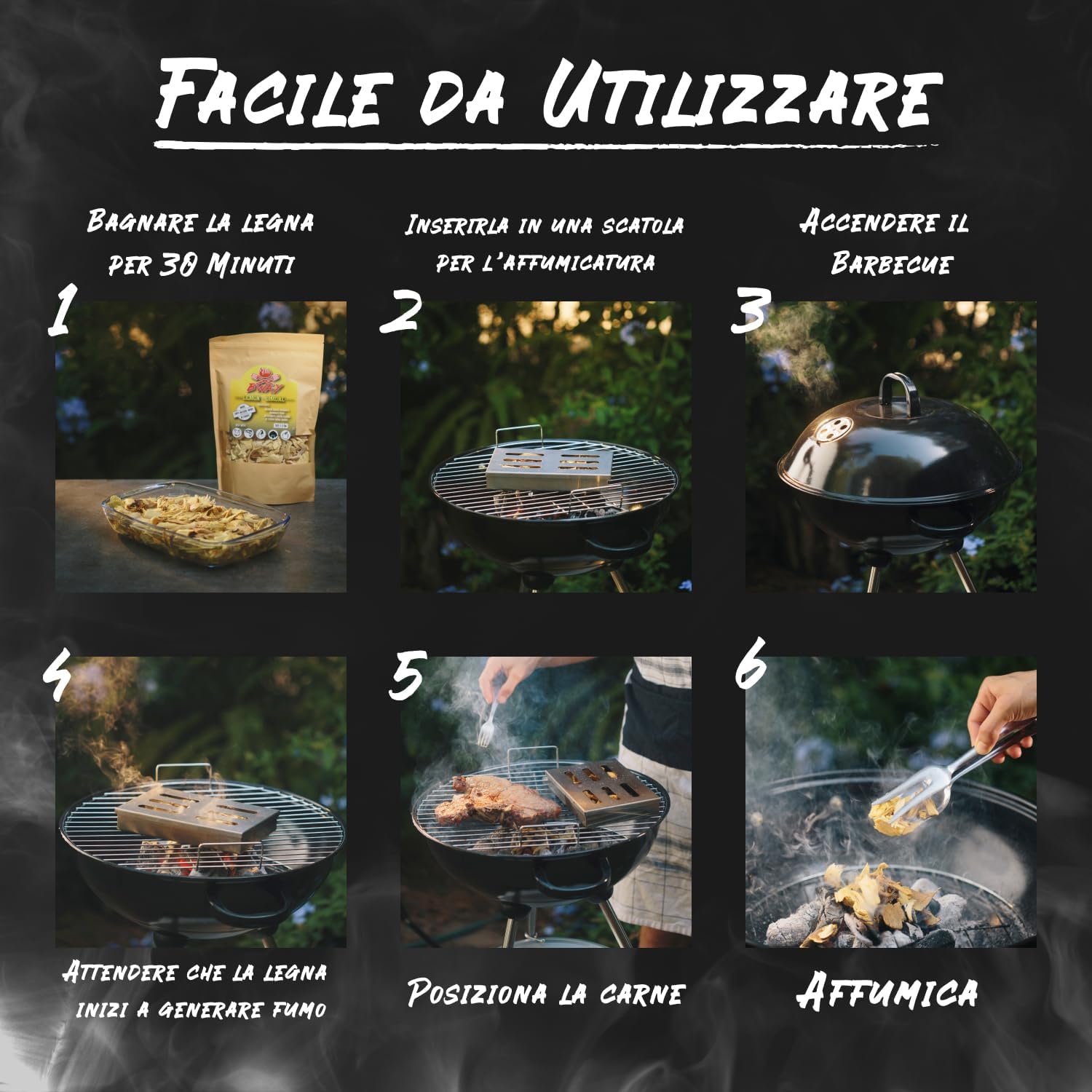 Patatine-Affumicatrici-BBQ-a-Legna-Affumicante-6-x-1-Litro-Oliva-Arancia-Mandorla.jpg Patatine Affumicatrici BBQ a Legna Affumicante 6 x 1 Litro Oliva Arancia Mandorla