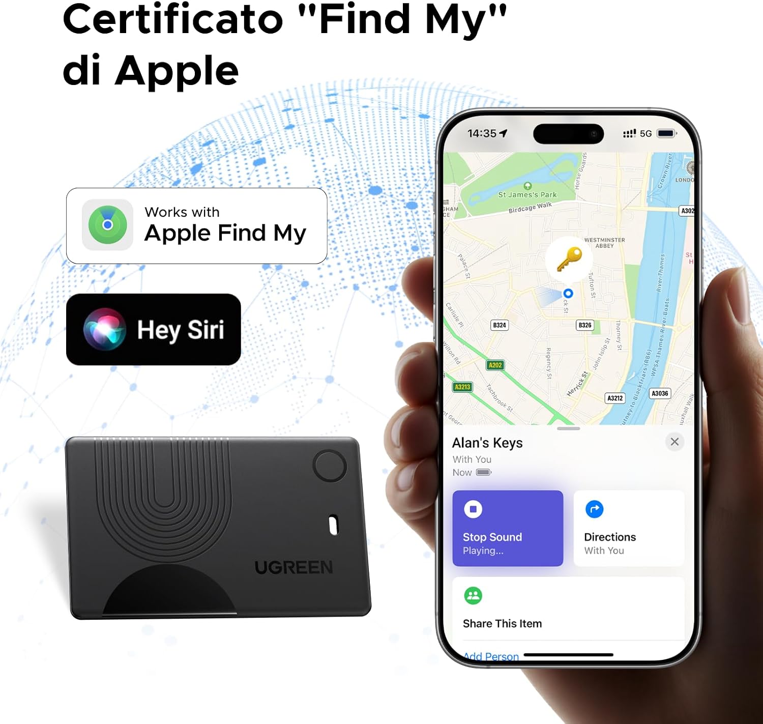 Ugreen-FineTrack-Slim-Wallet-Tracker-Card-ricaricabile-solo-wireless.jpg Ugreen FineTrack Slim Wallet Tracker Card ricaricabile solo wireless